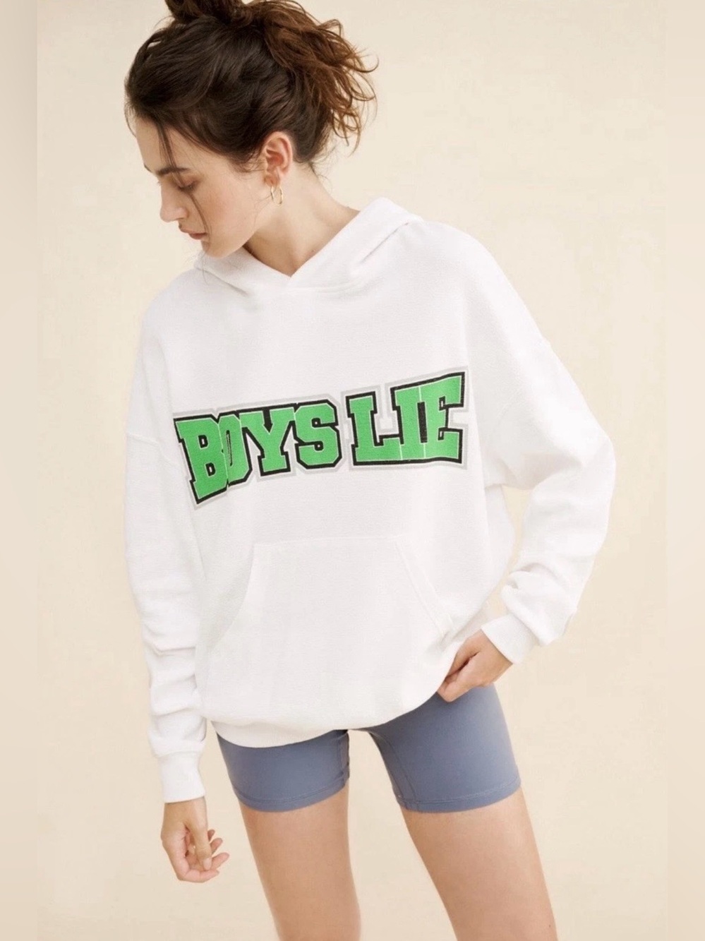 Boys Lie Don’t Fumble Racer Hoodie Size XS